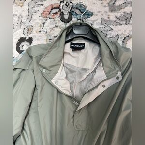 Vintage AUREUS Light Greenish Grey Windbreaker